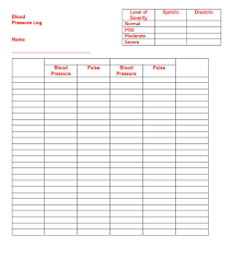 30 Free Blood Pressure Chart And Log Sheets Word Pdf