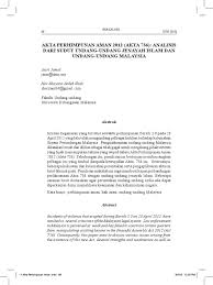 Akta kontrak kerajaan 1949 (akta 120). Akta Perhimpunan Aman 2012 Akta 736 Analisis Dari Sudut Undang Undang Jenayah Islam Dan Undang Undang Malaysia