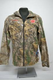 Men S Columbia Wisconsin Badgers Phg Flanker Camo Fleece Jacket Size Med For Sale Online Ebay