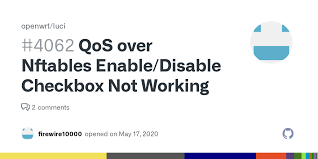 Your pcq upload/download queues seem ok. Qos Over Nftables Enable Disable Checkbox Not Working Issue 4062 Openwrt Luci Github