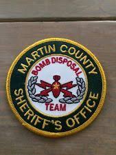 Martin County Florida Sheriffs Office Police 3 5 Patch Bomb Disposal Team Office Team Patches Bombs