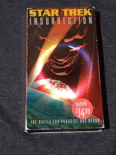 Star Trek Insurrection VHS 1999 Glossy Case- Blockbuster Video