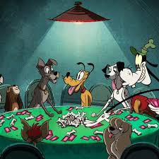 New Mickey Mouse Cartoon Weighs In On The Pluto Vs Goofy Paradox Mickey Mouse Cartoon Dogs Playing Poker Cartoon