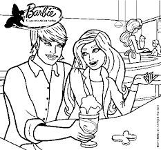 Dibujo De Barbie Y Su Amigo En La Heladeria Para Colorear Dibujos Net Solo tienes que seleccionar con el ratón el dibujo que te guste y lo descargas gratis, imprimir y ya estará listo para pintar y colorear. dibujo de barbie y su amigo en la