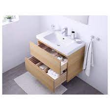 Godmorgon Odensvik Sink Cabinet With 2 Drawers White Stained Oak Effect Dalskar Faucet Ikea Idee Ikea Ikea Cassettiere