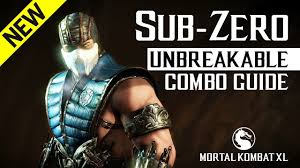 He always looks cool and these are his. Mortal Kombat X Sub Zero Unbreakable Combo Guide Youtube