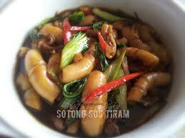 Resep cumi pedas manis ala resto. Sotong Sos Tiram