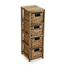 Avec ses 3 tiroirs joliment décorés, il apportera une touche exotique à sa chambre. Meuble Rangement Salle De Bains Bois Rotin Rangements Salle De Bain Pier Import