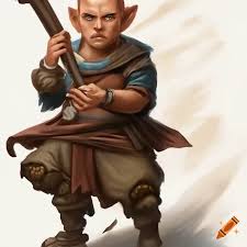 Halfling monk on Craiyon