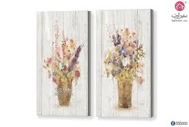تابلوه مودرن فازات ورد سفير آرت flower wall art flowers bouquet wall art