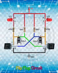 Flip Flop Circuit Electronic Circuit Projects Electronics Circuit Electronic Circuit Design