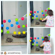 annedirhersey basit bir ev aktivitesi daha malzemeler sadece top ve koli bandi diger a infant activities baby learning activities easy toddler activities