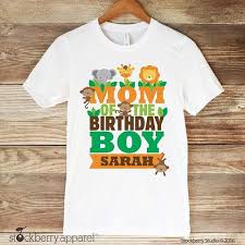 Birthday T Shirt Design For Family Safari Jungle Mom Of The Birthday Boy Shirt Zoo Birthday Etsy Family Birthday Shirts Birthday Boy Shirts 1st Birthday Boy Shirt