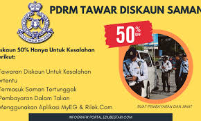 Pilih semak & bayar saman pdrm. Diskaun Saman Pdrm 50 Bayar Saman Online Di Myeg Rilek Di Buka 4 Hari Sahaja Edu Bestari