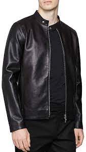 Reiss Keith Leather Jacket Men Bloomingdale S Leather Jacket Jackets Leather Jacket Men