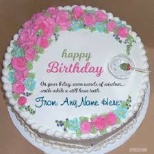 Birthday Wishes With Name Edit Lovely Flower Birthday Wishes Cake With Name Edit In 2020 Birthday Cake With Flowers Birthday Wishes Cake Cake Name