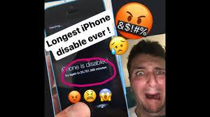 Iphone Is Disabled For Over 23 Million Minutes Youtube