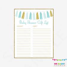 Your email address will not be published. Printable Gift List Boy Baby Shower Guest Sign In Sheet Etsy