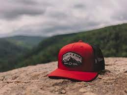 Our Nebo Cap Features An Unconventional Patch Shape That Complements The Bison And Mountain Elements Of The Patch Design Buy It At Http Red Hats Patch Design