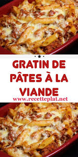 Gratin De Pates A La Viande Hachee Recettes De Cuisine Cuisine Facile Recette De Plat