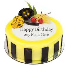 Birthday Cake With Name Generator And Photo Download Online Write Name On Pineapple Birthday Cake Images Happy Birthday Cake Images Happy Birthday Cakes Birthday Wishes Cake