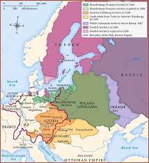 Map Of Central Northern And Eastern Europe In Second Half Of 17th Century European Map Europe Map Map