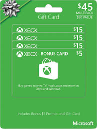 Giving good ® cards are a new way to give to others and the community. Best Buy Microsoft Xbox Live 45 Gift Card Multi Pack Xbox Gc 2017 Mp 3x 15 Plus 5