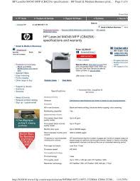 Download hp laserjet m1319f mfp full feature software and driver v.2.0 for windows vista, xp, 2000. Hp Laserjet M4345 Mfp Cb425a Specifications And Warranty
