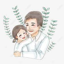 Segera cetak dan berikan kepada. Gambar Gaya Ayah Dan Anak Perempuan Yang Bergaya Cat Air Cat Air Angin Kartun Bapa Png Dan Psd Untuk Muat Turun Percuma