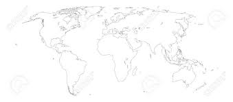 Deutschland karte umriss zum ausdrucken deutschland ist ein land in zentraleuropa und grenzt im norden an dänemark, im osten an polen und die tschechische republik, im süden an österreich und die schweiz, im südwesten an frankreich und luxemburg, sowie im nordwesten an belgien und die. Weltkarte Umrisse Auf Weissem Hintergrund Lizenzfreie Fotos Bilder Und Stock Fotografie Image 20645804