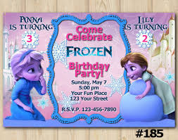 It's a birthday invite not a wedding invitation… let it go. Joint Twins Invitation Frozen Anna Birthday Party Custom Printable File Diy 185 Sold By Diy Party Printables On Storenvy