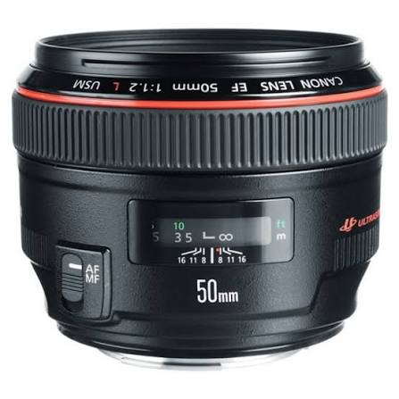Lente Canon EF 50mm 1.2 L