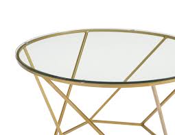 Your best option for cleaning glass coffee tables is to use a specialized glass cleaner that won't leave streaks or smudges. Geometric Glass Nesting Coffee Tables Gold By Walker Edison