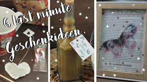 6 Last Minute Geschenkideen Geschenke Fur Weihnachten Selber Machen Diy Ideen Youtube