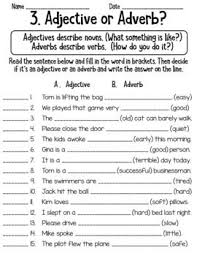 Adjective And Adverb Worksheets Common Core L 2 1e Adverbs Worksheet Adjectives Adverbs