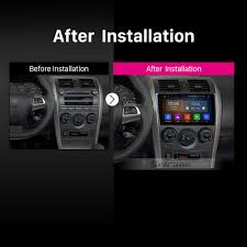 Mount the new radio with the same screws as you took out of the old head unit, unless you had to use a mounting adaptor. 9 Inch Hd Touchscreen Android 10 0 For 2006 2007 2008 2009 2010 2011 Toyota Corolla Radio