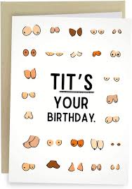 Celebrate someone's day of birth with elegant birthday cards & greeting cards from zazzle! Amazon Com Sleazy Greetings Funny Birthday Card For Women Or Men Dirty Boob Adult Friend Bday Card With Envelope Tit S Your Birthday Office Products