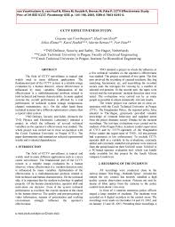 The cctv owner might not be allowed to share any. Pdf Cctv Effectiveness Study