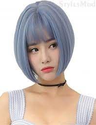 Short Light Blue Bob Haircuts For Girls In 2018 2019 Stylesmod Bobs Haircuts Short Blue Hair Short Hair Styles