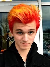 Awesome Orange And Yellow Hair By Roberta From Relax Organic Salon Fire Hair Color Men Hair Color Yellow Hair