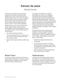During a biopsy, a doctor will remove small pieces from the suspicious area so they can be looked at in the lab to see if they contain cancer cells. Https Www Healthinfotranslations Org Pdfdocs Breast Cancer Sp Pdf