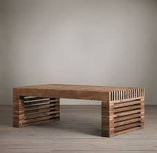 Reclaimed Timber Slat Coffee Table Timber Slats Coffee Table Wooden Design