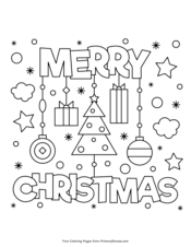 Christmas scene coloring pages printable christmas. Christmas Coloring Pages Free Printable Pdf From Primarygames