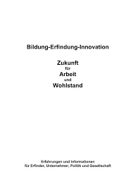 Avid cornelsen , old rte 5, morrisville, madison, new york other variations: Bildung Erfindung Innovation Zukunft Arbeit Wohlstand Dabei Ev