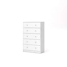 Alexandra marble 5 drawer tall dresser isabelle max tazewell 5 drawer tall hampton 5 drawer tall dresser pottery greyleigh troutdale 5 drawer tall chest isabelle max tazewell 5 drawer tall. Levan Home Modern White Tall 5 Drawer Chest Bedroom Dresser Pricepulse
