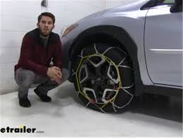 The subaru crosstrek is one of the more popular compact crossovers on the base 2019 subaru crosstrek 2.0i starts at $22,895 while the 2.0i premium trim adds $1,000 to the price tag. Titan Chain Diamond Alloy Snow Tire Chains Installation 2019 Subaru Crosstrek Video Etrailer Com