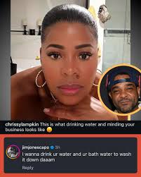 Alright now 👀 #JimJones under Chrissy's latest post wanting to drink her  bath water. 😂
