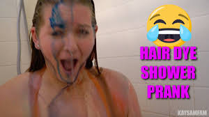 The kids hair dye prank on daddy | the prince family join the prince family. Youtube Kayla And Samantha Ø¯Ø± ØªÙˆÛŒÛŒØªØ± Hair Dye Shower Prank On Gf Watch Https T Co Tqumbv4na7 Shower Prank Funny Endabaddatein5words I Ll Dye Your Hair Forever Https T Co Wvgyawqeav