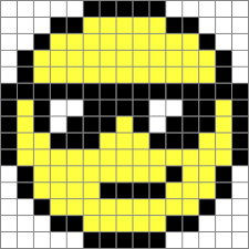 Pixel Beading Cubes In Square Stitch Easy Pixel Art Pixel Art Pixel Art Templates