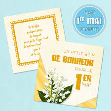 Je vous envoie un bouquet de ronsard. Carte Du 1er Mai Un Petit Brin De Bonheur Gratuite Cdip Boutique Logiciel De Genealogie Et Scrapbooking